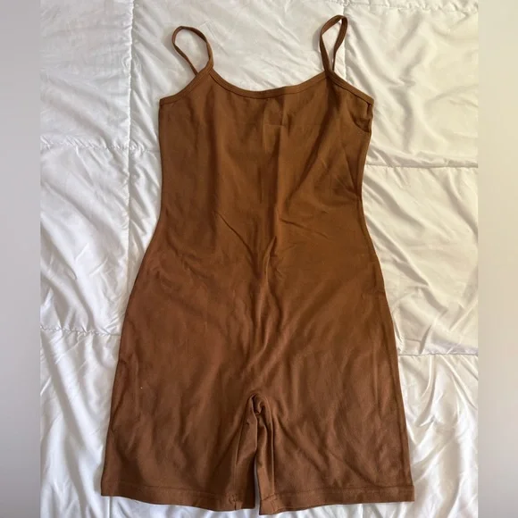 American Apparel Tan Jumpsuit NWOT - Picture 1 of 3